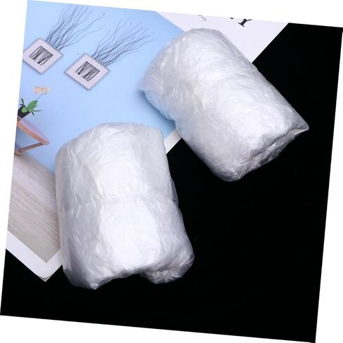 أغطية أحذية VALICLUD 200 قطعة من أغطية الأحذية البلاستيكية من البولي إيثيلين لغير التصميم خفيفة الوزن للأيام الممطرة والغرف النظيفة in Kuwait