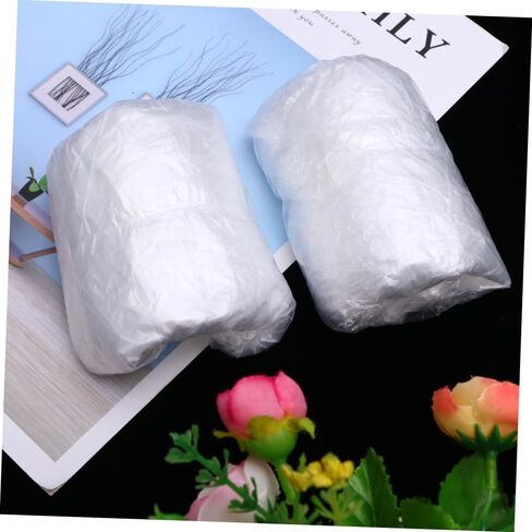 أغطية أحذية VALICLUD 200 قطعة من أغطية الأحذية البلاستيكية من البولي إيثيلين لغير التصميم خفيفة الوزن للأيام الممطرة والغرف النظيفة in Kuwait