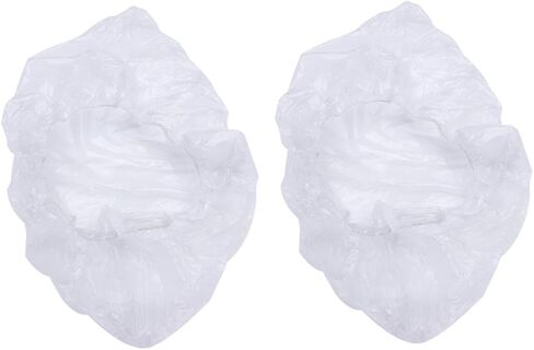 أغطية أحذية VALICLUD 200 قطعة من أغطية الأحذية البلاستيكية من البولي إيثيلين لغير التصميم خفيفة الوزن للأيام الممطرة والغرف النظيفة in Kuwait