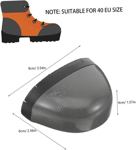 KALLORY 2Pairs Safety Toe Covers for Work Shoes Durable Toe Protector Easy to Install Toe Guards Versatile Shoe Protection for Labor Environments in Saudi Arabia