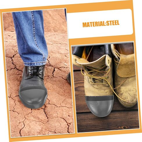 KALLORY 2Pairs Safety Toe Covers for Work Shoes Durable Toe Protector Easy to Install Toe Guards Versatile Shoe Protection for Labor Environments in Saudi Arabia