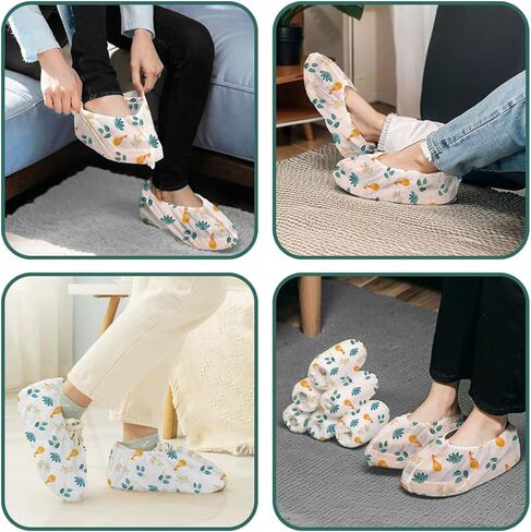40 Pcs(20 Pairs) Disposable Shoe Covers Non Woven Fabric Shoe Covers Non Woven Boot Cover for Indoor Use,Home Cleaning in Saudi Arabia