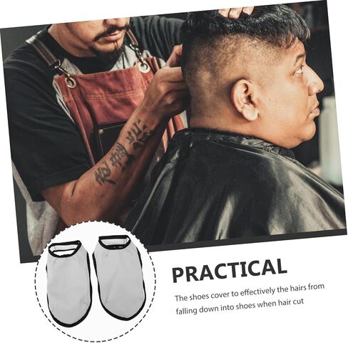 أغطية أحذية قماشية من VALICLUD، زوج واحد من قماش الحلاق المسامي غير الضبابي لقص الشعر مقاوم للماء وسهل التنظيف لمحترفي الصالون in Kuwait