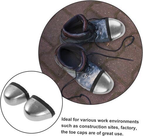 Cabilock 1Pair Safety Toe Caps for Work Shoes Toe Protectors for Adults Essential Guards for Construction and Warehouse Environments Prevent Crushing and Puncture in Saudi Arabia