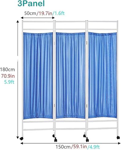 Folding Medical Privacy Screen Room Divider, Durable Nylon Silk Partition Wall for Health & Beauty Spaces, Portable & Lightweight Privacy Solution in Saudi Arabia