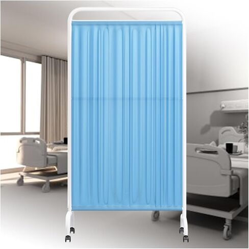Foldable Medical Privacy Screen - 6-Foot High Temporary Wall Divider for Clinics, Hospitals, Patient Rooms, and Nursing Homes (Color-3, 2-Panel) - Portable & Durable Privacy Solution in Saudi Arabia