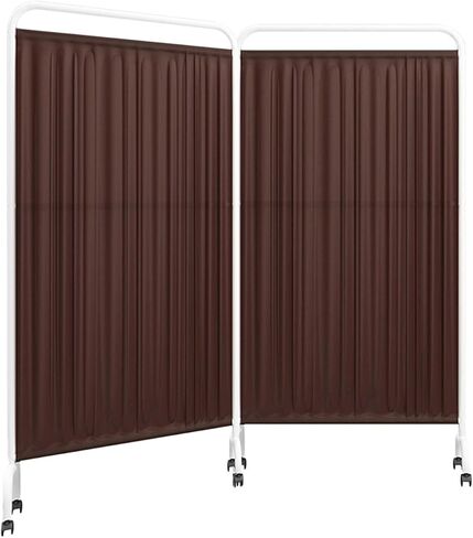 Portable Clinic Privacy Screen with Swivel Wheels, Foldable Room Divider for Easy Assembly, Ideal for Medical Offices and Healthcare Facilities in Saudi Arabia