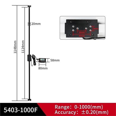 مقياس خطي 1000 مللي متر قراءات رقمية أجهزة التحكم عن بعد مقياس خطي آلات طحن مخارط أدوات قياس in Kuwait