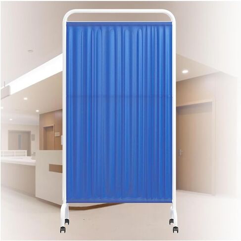 Portable Medical Privacy Screen Divider with Wheels, 2 Panel Freestanding Room Partition, 180cm High, Mobile Temporary Wall for Clinics, Salons, Hospitals, Wards, and Halls in Saudi Arabia