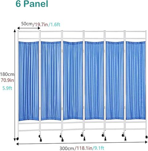Folding Medical Privacy Screen Room Divider - Durable Nylon Silk Fabric Partition for Health & Beauty Spaces, Portable Privacy Solution for Clinics & Salons in Saudi Arabia