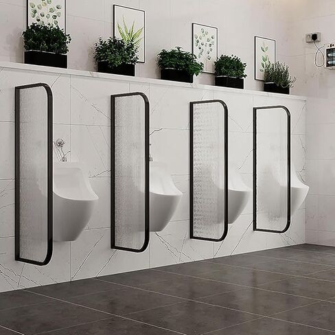 Gold Urinal Partition for Men, Waterproof Privacy Screen, Wall/Floor Toilet Divider, 40 x 120 cm, Ideal for Schools, Shopping Centers, Hotels - Durable & Stylish in Saudi Arabia