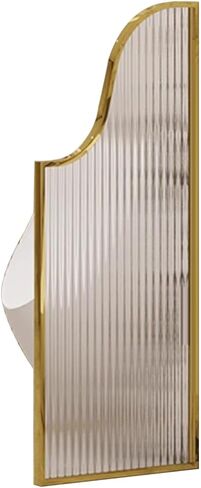 Wall Mounted Urinal Divider Screen - Men's Bathroom Privacy Panel in Rose Gold, 40x140cm (15.7x55.1in) - Ideal Toilet Partition for Hotels & Public Restrooms in Saudi Arabia