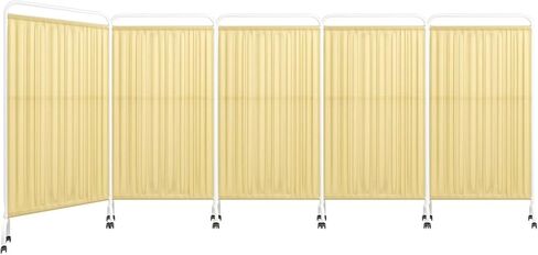 Foldable Privacy Screen with Swivel Wheels - Easy Assembly Room Divider for Clinics, Hospitals, and Offices - Portable Privacy Solution for Patient and Staff Comfort in Saudi Arabia