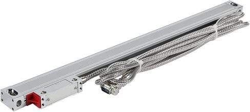 Linear Grid, 0.001Mm 50 100 150 200 250 300 350 400Mm Slim Linear Scale 20X28Mm Thin Small 1Um Lathe Linear Encoder Grating Ruler Sensor,350mm Travel-0.001mm in Saudi Arabia