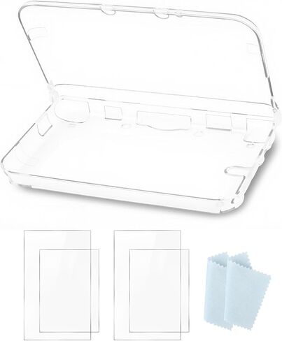 Transparent Hard Shell Case Cover for Nintendo 3DS XL/LL Protective Hard Clear Crystal Case Accessories Replacement Parts in Saudi Arabia