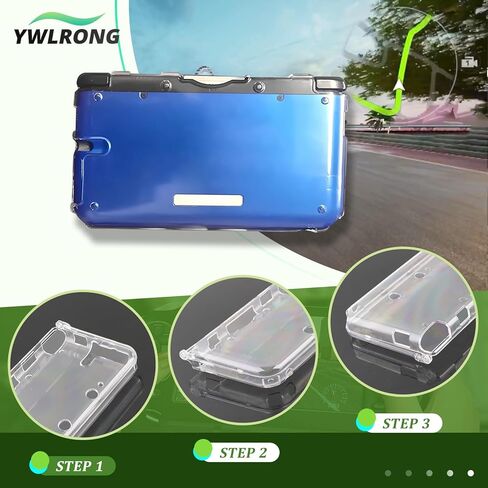 Transparent Hard Shell Case Cover for Nintendo 3DS XL/LL Protective Hard Clear Crystal Case Accessories Replacement Parts in Saudi Arabia