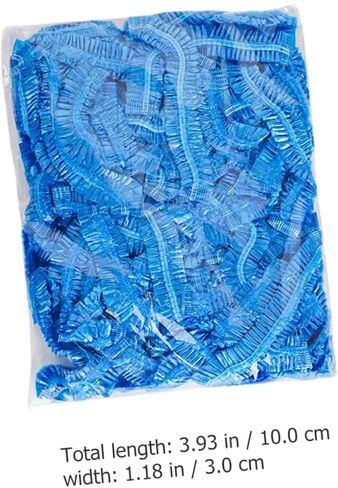 KALLORY 100 Pack Disposable Waterproof Shoe Covers Thickened Non-Woven Plastic Dustproof Shoe Protectors for Indoor and Outdoor Use in Saudi Arabia