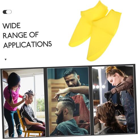Healeved 1pair Hair Stylist Shoe Covers Stretchable Hairdressing Accessories for Hair Cutting and Dying Easy to Wear Portable and Design in Saudi Arabia
