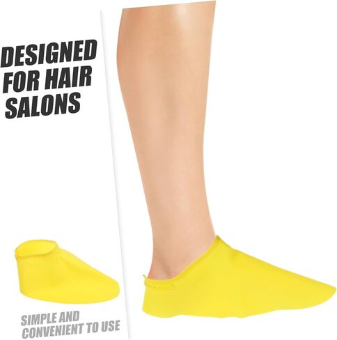 Healeved 1pair Hair Stylist Shoe Covers Stretchable Hairdressing Accessories for Hair Cutting and Dying Easy to Wear Portable and Design in Saudi Arabia
