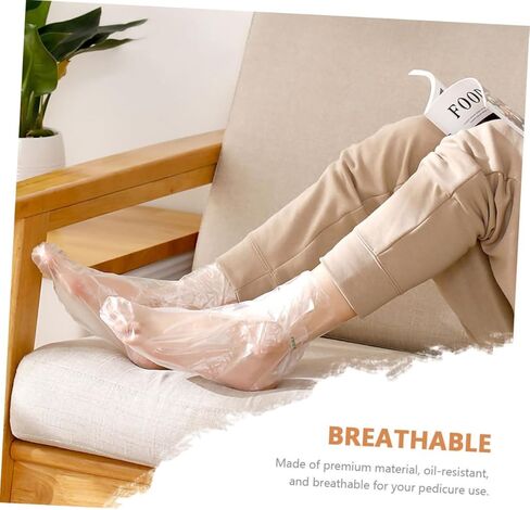 Baluue 100pcs Waterproof Disposable Foot Masks for Moisturizing Shoe Covers for Adults for Foot Soaks in Saudi Arabia