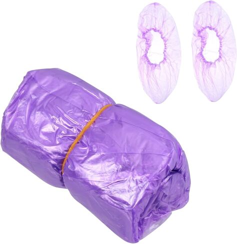 Outanaya 200pcs Disposable Non-Slip Shoe Covers Sturdy PE Indoor Booties for Home Use Waterproof and Dustproof Shoe Protection in Saudi Arabia