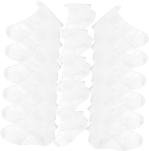 Yardwe 100Pcs Disposable Foot Covers Transparent Shoe Protectors for Ice Skating Skiing and Amusement Parks for Shoe Fitting and Clean Trials Single Use Foot Sleeves in Saudi Arabia