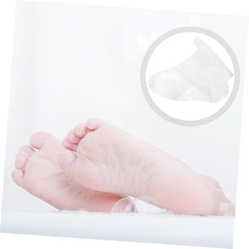 Yardwe 100Pcs Disposable Foot Covers Transparent Shoe Protectors for Ice Skating Skiing and Amusement Parks for Shoe Fitting and Clean Trials Single Use Foot Sleeves in Saudi Arabia