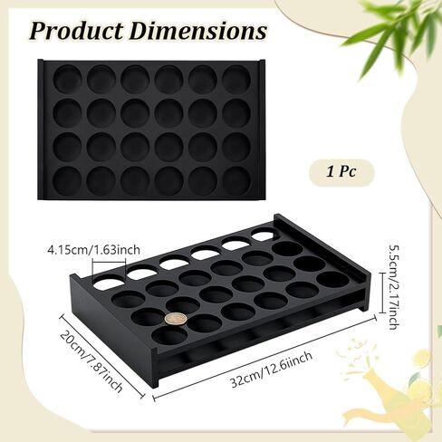 peacoblue 24 Shot Glass Holder Tray, Wooden Shot Tray Holder for Party, Shot Glasses Tray Organizer, Rustic Shot Board for Whiskey Tequila Soju, Bar & Home Display Stand(Shot Glasses Not Included) in Saudi Arabia