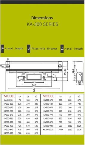 0.005mm KA-300 Optical Grating Ruler Sensor Linear for Milling Machine TTL 70mm~ 470mm(KA300-420mm-5U) in Saudi Arabia