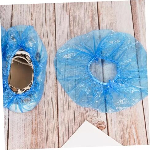 TEHAUX 200pcs Disposable Waterproof Shoe Covers Thick Non-woven Shoe Protector Dustproof and Rainproof Foot Covers for Indoor and Outdoor Use in Saudi Arabia