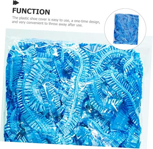 TEHAUX 200pcs Disposable Waterproof Shoe Covers Thick Non-woven Shoe Protector Dustproof and Rainproof Foot Covers for Indoor and Outdoor Use in Saudi Arabia