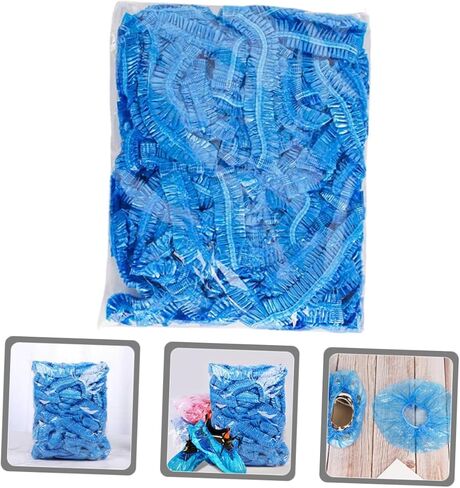 TEHAUX 200pcs Disposable Waterproof Shoe Covers Thick Non-woven Shoe Protector Dustproof and Rainproof Foot Covers for Indoor and Outdoor Use in Saudi Arabia