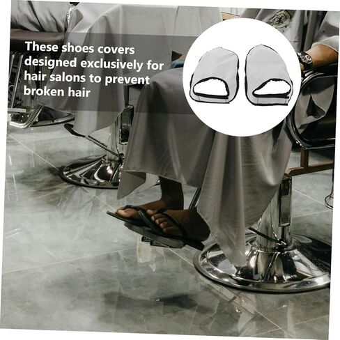 SHERCHPRY 1pair Portable Barber Shoes Covers Hair Stylist Shoe Protectors for Salon Use in Saudi Arabia