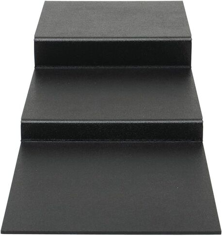 HUBERT Deli Riser 3-Step Flat Black ABS Riser - 12 بوصة طول × 29 3/4 عرض × 4 1/4 ارتفاع in Saudi Arabia