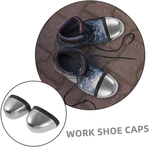 Ciieeo 2pairs Safety Toe Caps for Work Boots Impact and Puncture Protection Non-standard Toe Design Strip Boot Guards for Men and Women in Saudi Arabia
