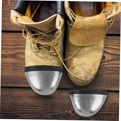 Ciieeo 2pairs Safety Toe Caps for Work Boots Impact and Puncture Protection Non-standard Toe Design Strip Boot Guards for Men and Women in Saudi Arabia