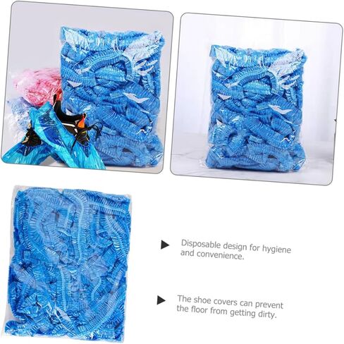 POPETPOP 200pcs Disposable Shoe Non-woven Shoe Protectors Breathable Tear-resistant for Indoor and Outdoor Use Parties Travel and Home in Saudi Arabia
