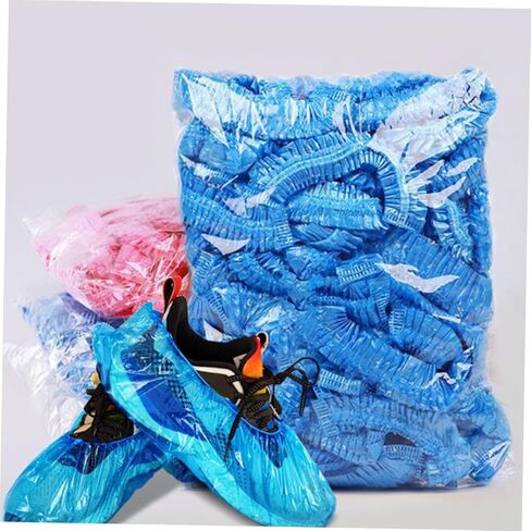 POPETPOP 200pcs Disposable Shoe Non-woven Shoe Protectors Breathable Tear-resistant for Indoor and Outdoor Use Parties Travel and Home in Saudi Arabia