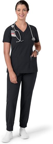 Women’s Scrub Set – V-Neck Top & Jogger Pants with 6 Pockets in Saudi Arabia