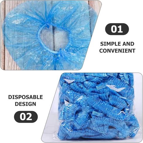 200pcs Disposable Shoe Covers - Boot Covers for Home Restaurants Hotels and More for Footwear Pe Material in Saudi Arabia