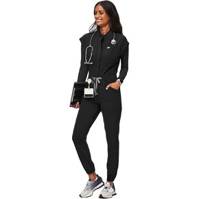 بدلة FIGS النسائية Rafaela Cargo Jogger Scrub - أسود S in Kuwait