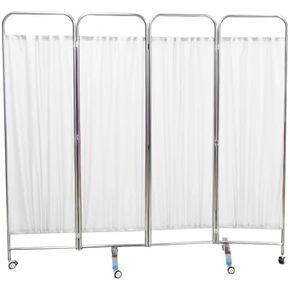 Portable Privacy Screen with Silent Casters for Office & Hospital - Mobile Divider, Adjustable Privacy Partition, Lightweight & Easy to Move(Color 1-5-panel) in Kuwait