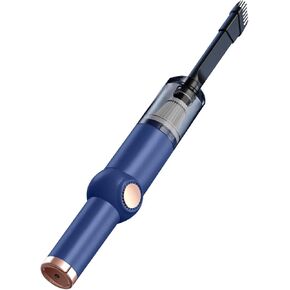 Mini Handheld Car Vacuum 5000PA Rechargeable Cordless for Computer Office Keyboard, Blue in Kuwait
