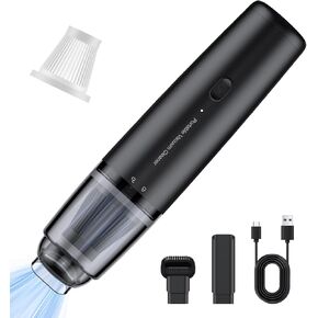 Car Handheld Vacuum Cordless 11000 PA Suction Power, Portable Mini Vacuum Cleaner for Car Home Office and Pet Hair, Black in Saudi Arabia