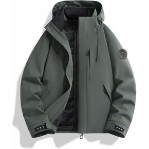3-in-1 Down-Filled Coat Men's/Women's Ski & Snow Jacket With Detachable Down Liner Warm & Windproof Outer Coat in Saudi Arabia