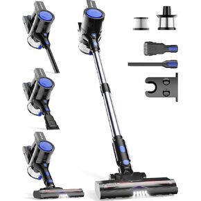 Cordless Vacuum Cleaner, 45KPA Stick Vacuum Cleaners for Home with Up to 40 Mins Runtime, 6-in-1 Rechargeable Lightweight Vacuum with Powerful Suction for Carpets, Pet Hair, Hardwood Floors in Saudi Arabia