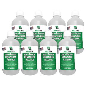 MAXTITE Denatured Alcohol, 200-Proof (64oz Total, 8 Pack of 8 oz Bottles) in Saudi Arabia