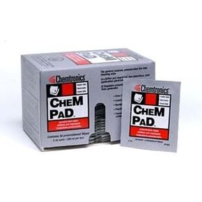 ITW Chemtronics CP400 Chempad مناديل كحول مشبعة مسبقًا (4 عبوات/200 منديل) in Kuwait