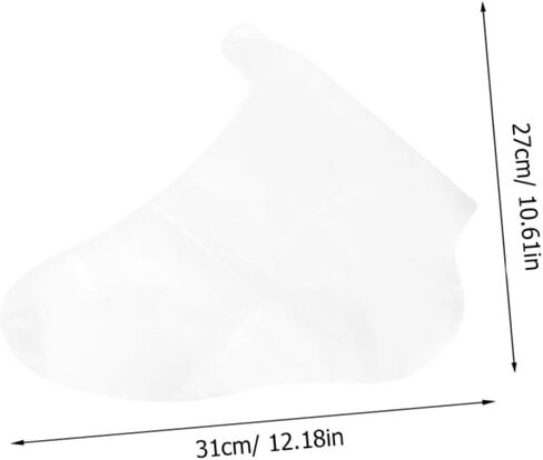 Abaodam 100pcs Disposable Transparent Foot Covers for Skating and Skiing Comfortable Pet Material Foot Sleeves for Shoe Fitting and Care Single Use Protectors for Trials in Saudi Arabia