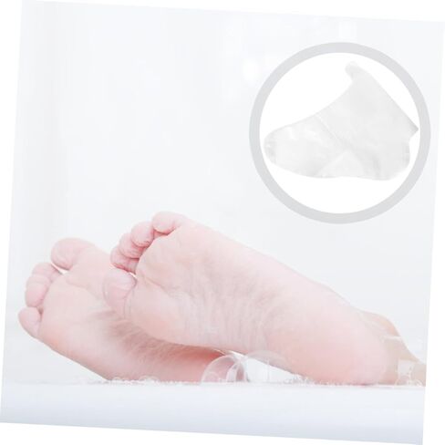 Abaodam 100pcs Disposable Transparent Foot Covers for Skating and Skiing Comfortable Pet Material Foot Sleeves for Shoe Fitting and Care Single Use Protectors for Trials in Saudi Arabia
